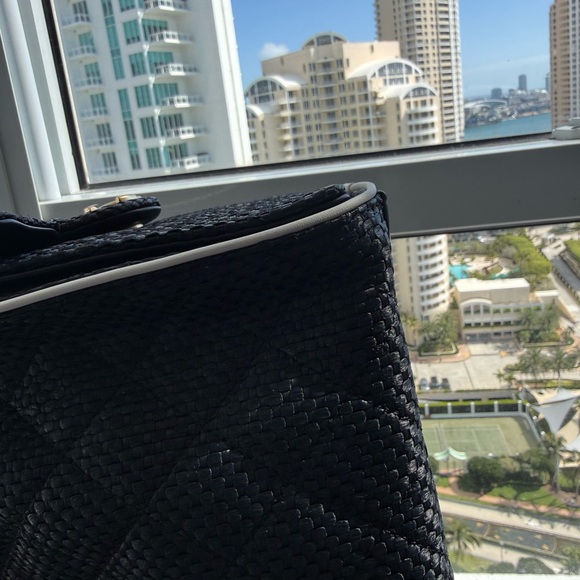 Chanel Black Raffia 25 Small Bag - Picture 6 of 8